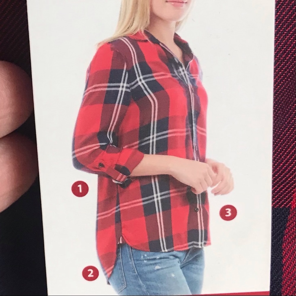 NWT Woolrich Red & Black Plaid button down shirt